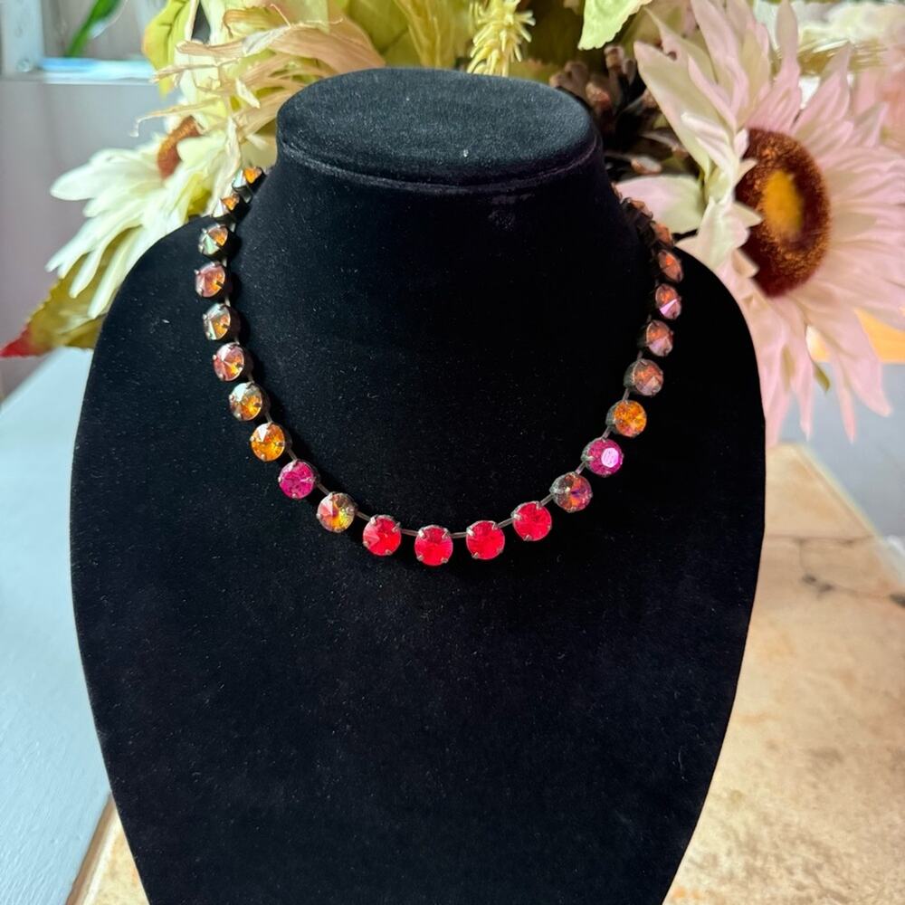 Sabika Crystal Winter 2012 Tennis Style Necklace